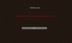 Minecraft Realms Internal Server Error 500