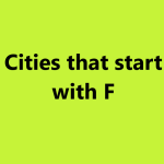 cities that start with f
