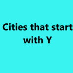 cities that start with y