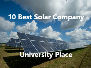 best solar company university place