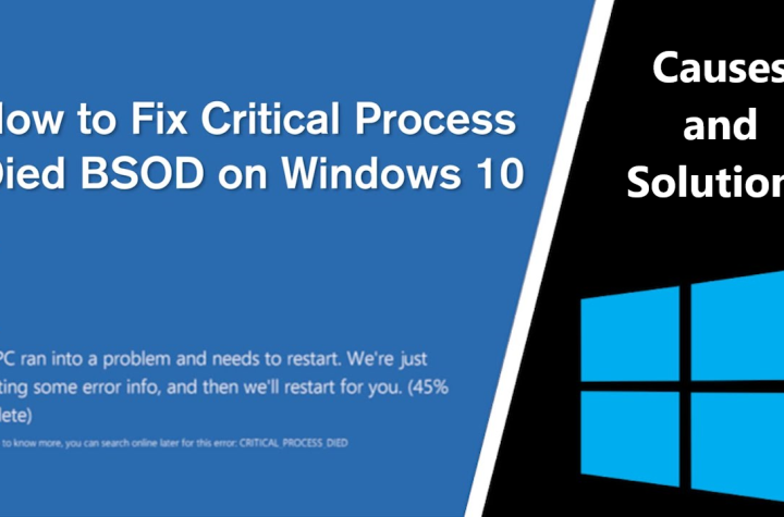 critical process died windows 10