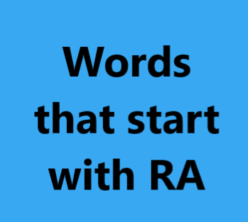 words that start with ra